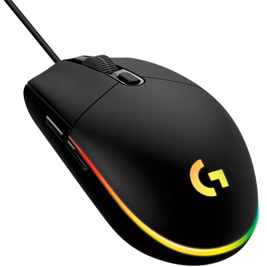 Мышь игровая Logitech G102 LIGHTSYNC, Black (арт. 910-005823, M/N: MU0054)