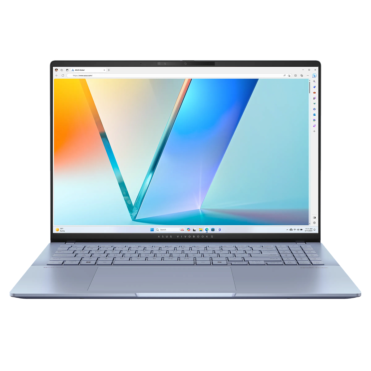 Ноутбук Asus/Vivobook S 16/S5606CA-RI131W/1г/Core Ultra 5/225H/1,7 GHz/16 Gb/PCIe NVMe SSD/512 Gb/No ODD/Graphics/Arc/6 Gb/16 ''/2880x1800/Windows 11/