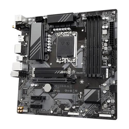 Матплата Gigabyte B760M DS3H AX, iB760, S1700, mATX, 4DDR-5, 1xPCI-Ex16, 4SATA,2xM.2,HDMI,2xDP,12USB