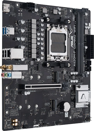 Материнская плата ASUS A620M-F GAMING WIFI AM5 2xDDR5 Non-SATA 2xM.2 HDMI mATX