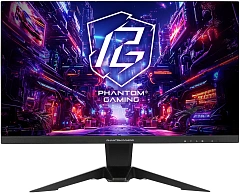 Игровой Монитор Высокого Разрешения 27" ASRock PG27QFT2A IPS 2560x1440@180Hz HDR400 1мс 400cd/m2 1000:1 2xHDMI DP Встроенные колонки 2x2W, Встроенная антенна WiFi (7dBi). Регулировка высоты 100мм,  Black