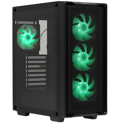 Корпус DeepCool CC560 Mesh V2, Midi Tower, ATX, Black, 2x3.5"/2x2.5", 2хUSB3.0, ARGB