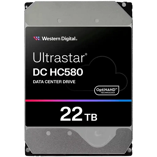 HDD Server WD Ultrastar DC HC580 22TB 512e SE, 3.5’’, 512MB, 7200 RPM, SAS, P3, SKU: 0F62791