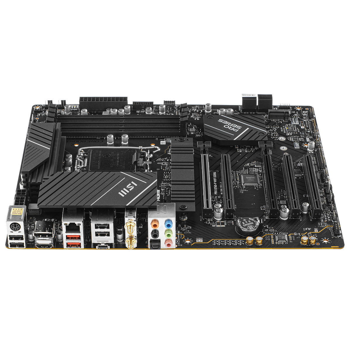 Матплата MSI PRO B760-P WiFi DDR4, iB760, S1700, ATX, 4DDR-4, 5xPCI-Ex16, 4SATA, 2xM.2,HDMI,DP,14USB