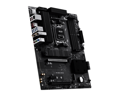 Матплата MSI PRO B850-S WiFi6E, AM5, ATX, 4DDR-5, 1хPCI-Ex16/1x4/1x1, 4SATA, 2xM.2, HDMI, DP, 15USB