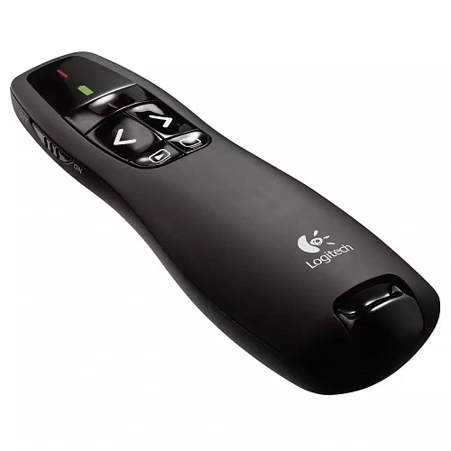 Презентер Logitech R400 (черный, 2.4 GHz, 2 батареи типа AAA, футляр для переноски) (M/N: R-R0008 / C-U0014)