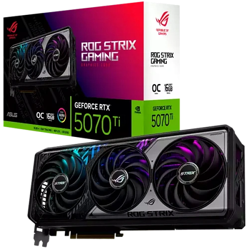 ASUS Video Card NVIDIA GeForce RTX 5070 Ti 16GB GDDR7 256-bit Digital Max Resolution 7680 x 4320 Yes x 2 (Native HDMI 2.1b)Yes x 3 (Native DisplayPort 2.1b) HDCP Support Yes (2.3) 850W P/N 90YV0M90-M0NA00