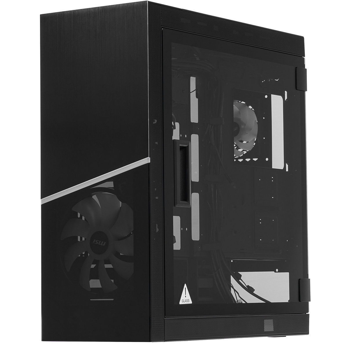 Корпус MSI MPG Sekira 500X, Midi Tower, E-ATX, Black-Silver, 4x3.5"/3x2.5", 4xUSB3.0, USB-C, RGB