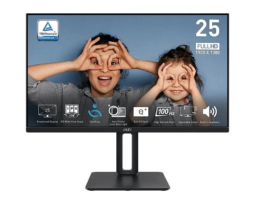 Монитор 24.5" MSI PRO MP251P IPS 1920x1080 100Hz 1ms 300cd/m 1300:1 HDMI D-Sub 2x2W