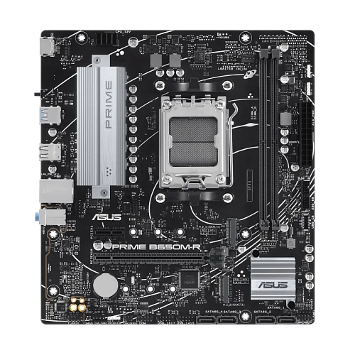 Матплата Asus Prime B650M-R, AM5, mATX, 2DDR-5, 1xPCI-Ex16, 6SATA, 2xM.2, HDMI, 15USB
