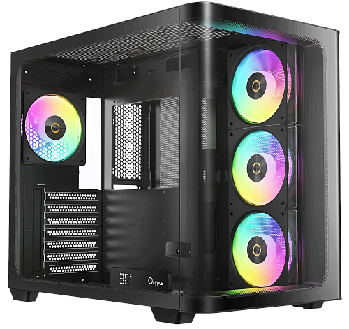 Корпус Ocypus Iota C70 BK Curve ARGB Digital ATX/mATX/mITX 2xUSB Type-C Черный Iota-C70-BKD400CD-GL
