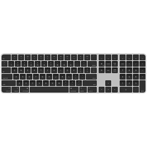 Magic Keyboard with Touch ID and Numeric Keypad for Mac models with Apple silicon - Black Keys - Russian,Model A2520