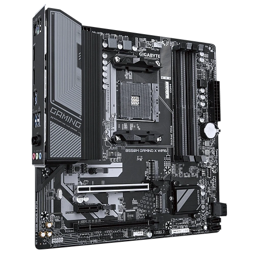 Матплата Gigabyte B550M Gaming X WiFi6, AM4, mATX, 4DDR-4, 2xPCI-Ex16, 4SATA, 2xM.2, DP, HDMI, 11USB