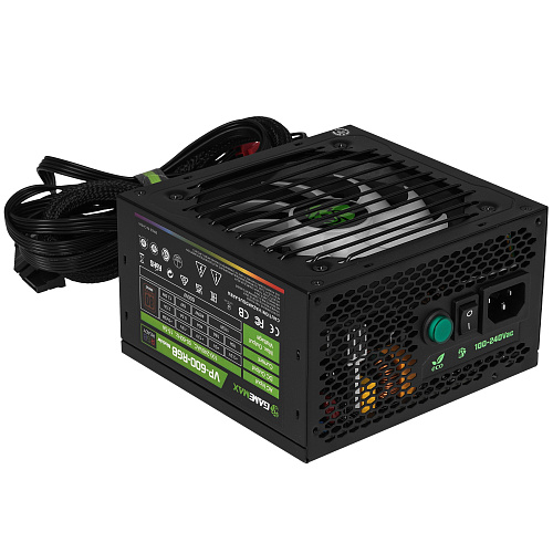 БП ATX 600W GameMax VP-600-RGB Modular, Bronze, 20+4/20+4+8/24+4/24+8, 12сm, 2x6+2p PCI-E