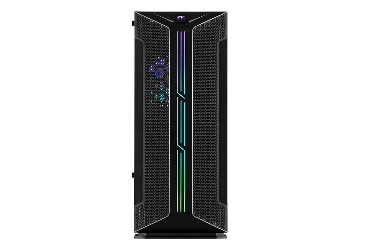 Корпус 2E Gaming Hunter GH1, Midi Tower, ATX, Black, 2x3.5"/2x2.5", 2xUSB2.0, USB3.0