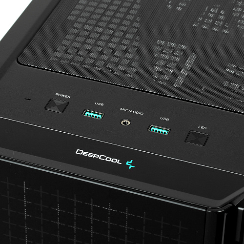 Корпус DeepCool CG540, Midi Tower, E-ATX, Black, 2x3.5"/2x2.5", 2xUSB3.0, RGB