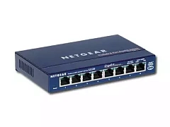 Netgear ProSafe Gigabit Ethernet Switch,  8 x 10/100/1000 RJ45 ports, Desktop