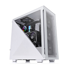 Корпус Thermaltake Divider 300 TG Snow, Midi Tower, ATX, White, 2x5.25/2x3.5"/5x2.5", 2xUSB3.0,USB-C