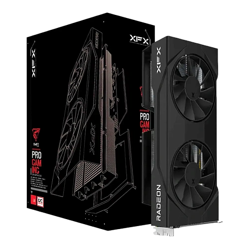 XFX SWIFT AMD Radeon RX 9060 Gaming Edition with 8GB GDDR6 HDMI 2xDP, AMD RDNA 4, black box, SI ONLY
