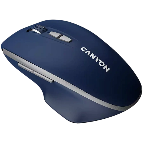 CANYON MW-21, 2.4 GHz  Wireless mouse ,with 7 buttons, DPI 800/1200/1600, Battery: AAA*2pcs,Blue,72*117*41mm, 0.075kg