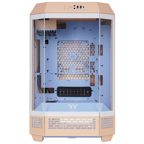 Корпус Thermaltake The Tower 300 Peach Fuzz, Micro Tower, m-ITX, Peach, 3x3.5"/3x2.5",2xUSB3.0,USB-C