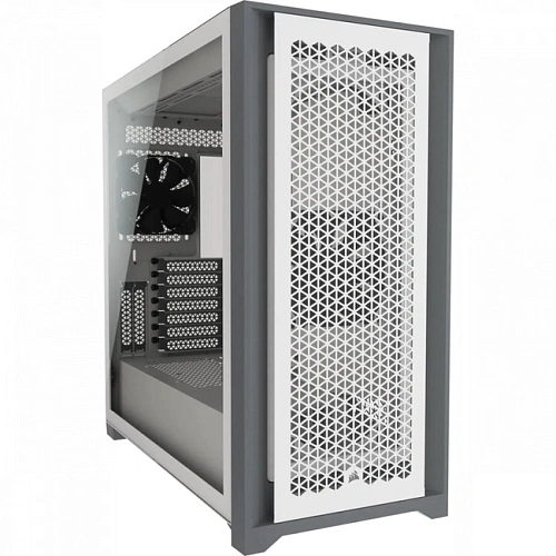 Корпус Corsair 5000D Airflow, Midi Tower, ATX, E-ATX, White, 4x2.5"/2x3.5", 2xUSB3.0, USB-C