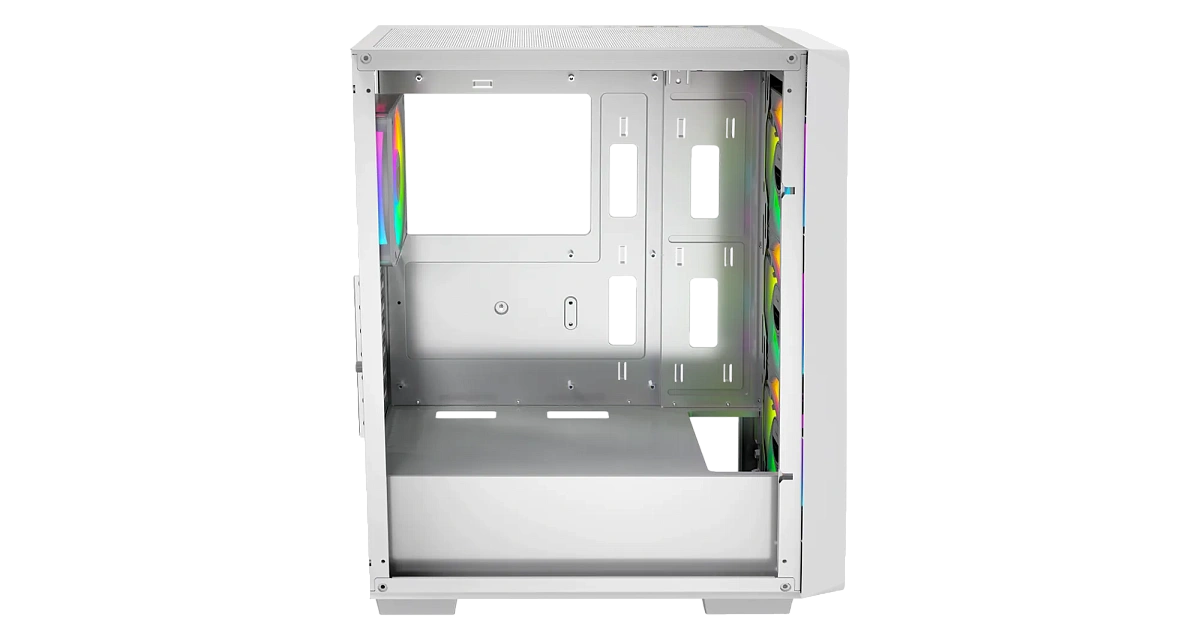 Корпус Ocypus Gamma C60 WH ARGB ATX/mATX/ITX 3xUSB Белый, Предустановленно 4x120мм ARGB Fans, Gamma-C60-WHG400XX-GL