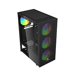 Корпус Wintek Magic L204-B-M TG, Midi Tower, ATX, Black,  2x3.5"/1x2.5", USB, USB3.0