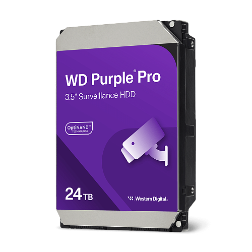 Жесткий диск для видеонаблюдения HDD 24Tb Western Digital Purple Pro SATA 512Mb 3,5" WD241PURP