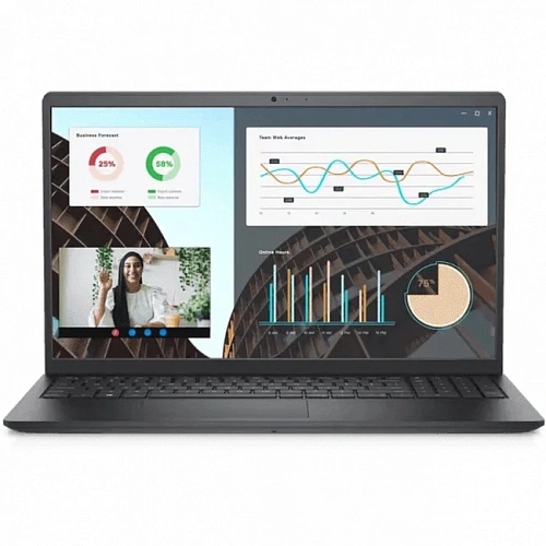 Ноутбук Dell/Vostro 3530/1г/Core i5/1334U/1,3 GHz/16 Gb/M.2 PCIe SSD/512 Gb/No ODD/Graphics/Iris Xe/256 Mb/15,6 ''/1920x1080/Ubuntu/22.04/Черный