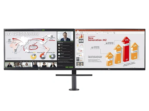 Монитор жидкокристаллический LG 27QP88D-BS Монитор LCD 27'' 16:9 2560х1440(WQHD) IPS, nonGLARE, Нет, 350cd/m2, H178°/V178°, 1000:1, 16,7 миллионов цветов, 5ms, HDMI, DP, USB-C, USB-A. Height adj, Tilt, Swivel, 2Y, Black