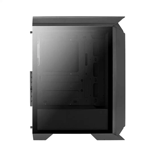 Кейс, Aerocool Aerocool Gladiator Duo-G-BK-v1, ATX/mATX, USB 2*3.0, HD-Audio+Mic, Кулер 3*12см ARGB, Высота процессорного кулера до 161 мм, Длина VGA до 326мм, 2*3.5"/3*2.5", Толщина 0,5мм, 519x210x404мм, Без Б/П, Чёрный