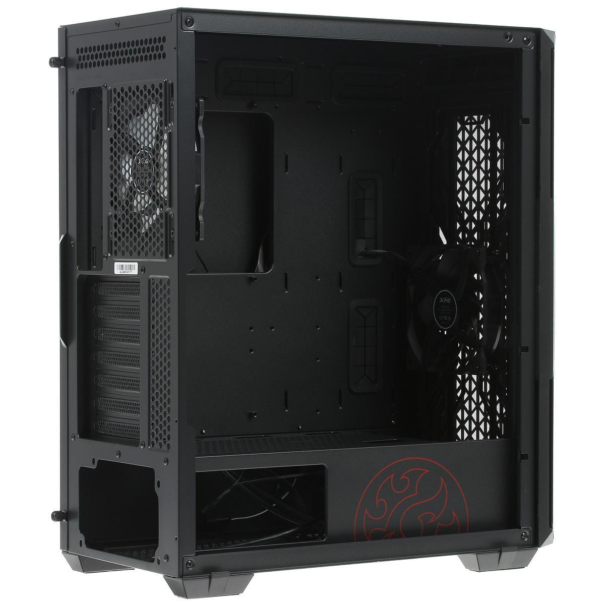 Корпус Adata XPG Starker Air, Midi Tower, ATX, Black, 2x3.5"/2x2.5", 2xUSB3.0