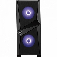 Корпус MSI MAG Forge 100M, Mid Tower, ATX, Black, 2x3.5"/3x2.5" HDD, 2xUSB3.0, Mic+Audio, RGB