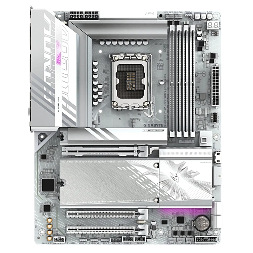 Матплата Gigabyte B860 A Elite WiFi7 ICE,iB860,S1851,ATX,4DDR-5,3xPCI-Ex16,3xM.2,DP,HDMI,USB-C,13USB