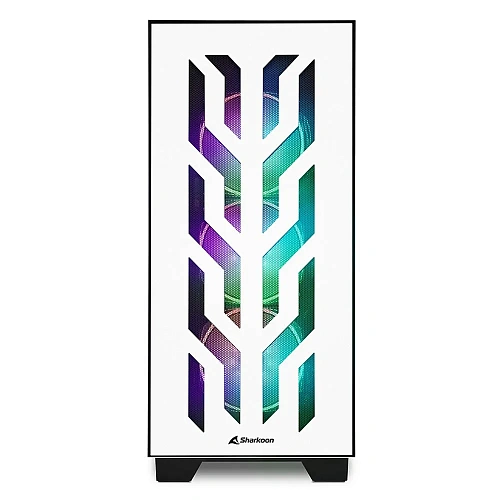 Корпус Sharkoon ELITE SHARK CA300T WE, Midi Tower, E-ATX, White, 4x3.5"/7x2.5", 2xUSB3.0, USB-C