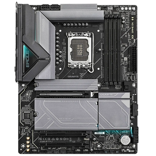 Матплата Gigabyte Z890 Eagle, iZ890, S1851, ATX, 4DDR-5, 1xPCI-Ex16, 4SATA, 4xM.2, DP, USB-C, 14USB