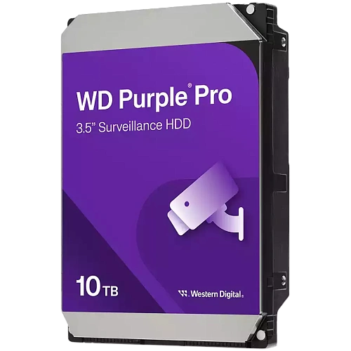 Жесткий диск для видеонаблюдения HDD 10Tb WD Purple Pro SATA3 512Mb 7200 3,5" WD102PURP
