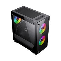 Корпус GameMax M65, Mini Tower, m-ATX, Black, 2x3.5"/2x2.5", 2xUSB2.0, USB3.0