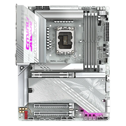 Матплата Gigabyte Z890 A Elite X Ice, iZ890, S1851, ATX, 4DDR-5, 3xPCIxEx16, 4SATA,6xM.2,USB-C,15USB