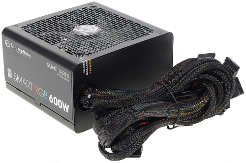 БП ATX 600W Thermaltake Smart RGB,12sm fan,20+4/20+4+8/24+4/24+8,5SATA,2x6p/2x2p PCI-E,ATX