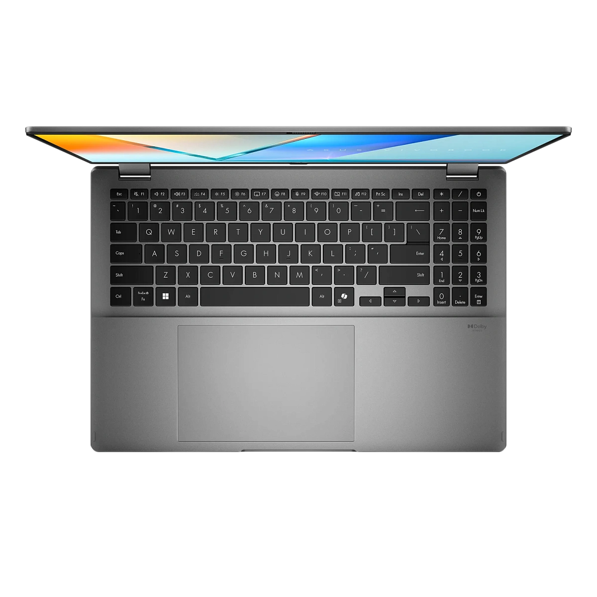 Ноутбук Asus 90NB1511-M00300 Vivobook 16 Flip TP3607SA-RJ032W 16" 3K (2880 x 1800) OLED 120Hz/Intel Core Ultra 5 226V up to 4.5 GHz (8C)/16GB/512GB/Intel Arc Graphics/Wi-Fi 7/BT5.4/1080P FHD Camera/BKLT/Windows 11 Home/1Y/Matte Gray