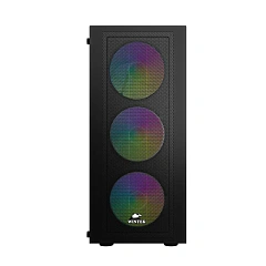Корпус Wintek Magic L204-B-M TG, Midi Tower, ATX, Black,  2x3.5"/1x2.5", USB, USB3.0