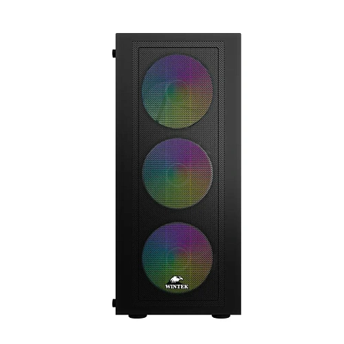 Корпус Wintek Magic L204-B-M TG, Midi Tower, ATX, Black,  2x3.5"/1x2.5", USB, USB3.0
