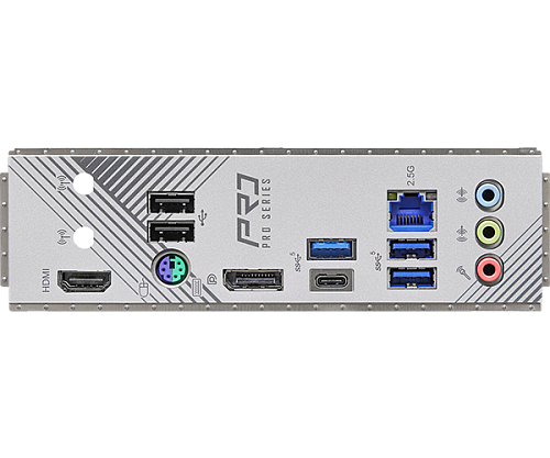 Матплата ASRock B760M Pro RS, iB760, S1700, mATX, 4DDR-5, 2xPCI-Ex16, 4SATA, 3xM.2, HDMI, DP, 13USB
