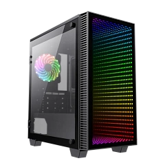 Корпус GameMax Mini Abyss MFG.H608, Mini Tower, m-ATX, Black, 2x3.5"/2x2.5", 2xUSB3.0
