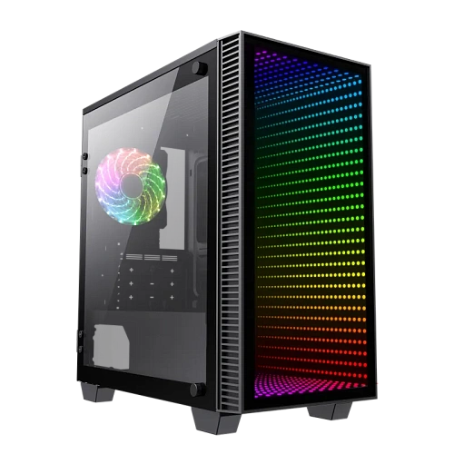 Корпус GameMax Mini Abyss MFG.H608, Mini Tower, m-ATX, Black, 2x3.5"/2x2.5", 2xUSB3.0
