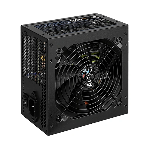 БП ATX 500W AeroCool KCAS PLUS 500W, Bronze, 20+4/20+4+8/24+4/24+8, 12cm, 2х6+2p PCI-E