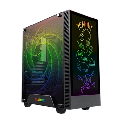 Корпус GameMax Kreator (MFG.A3612), Midi Tower, ATX, Black, 2x3.5"/2x2.5", USB2.0, USB3.0