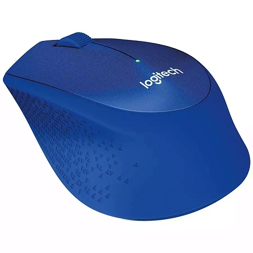 Мышь Logitech M330 Silent Plus, Blue, Wireless, Optical, 1000dpi, 1 x AA, USB, 2.4GHz